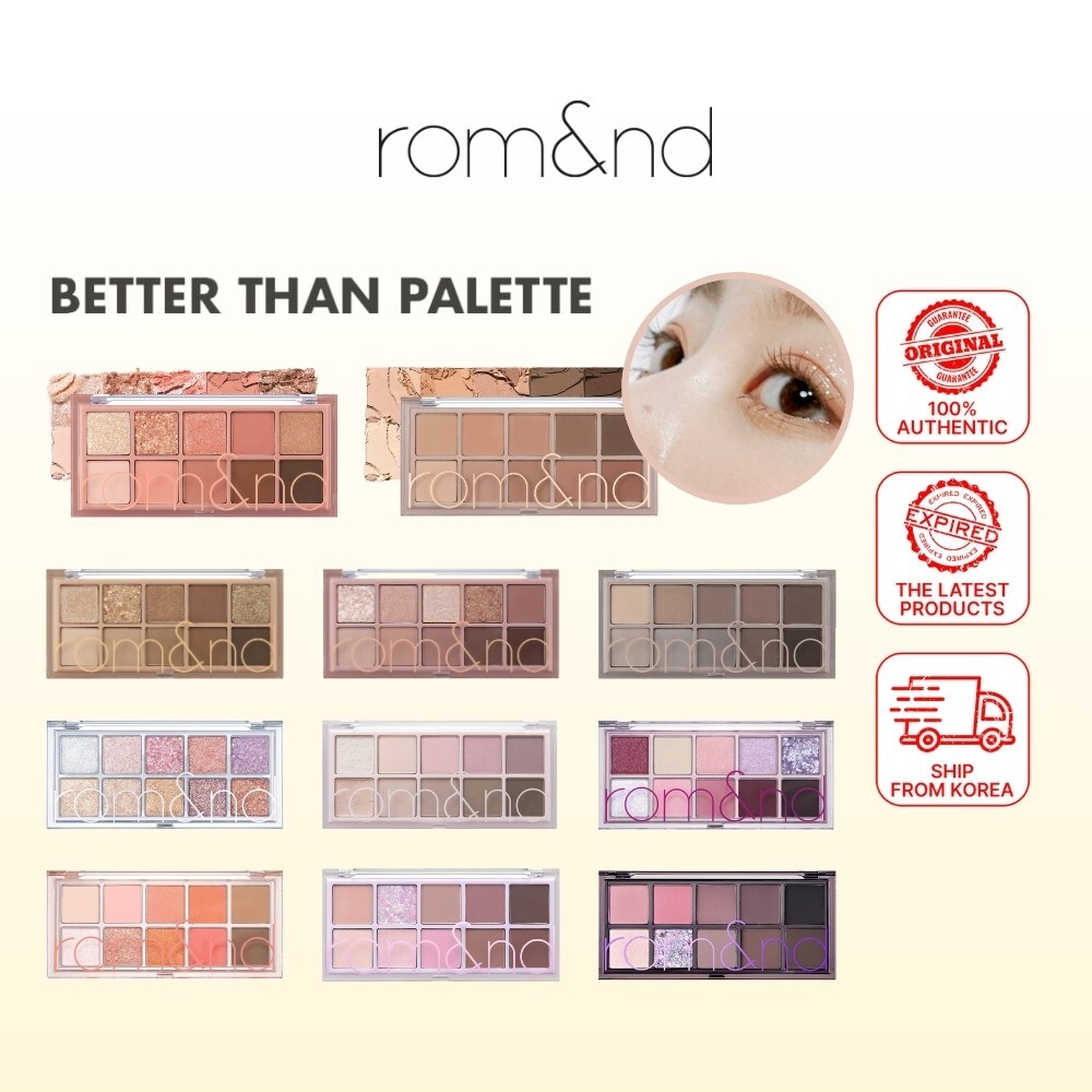 ROM&ND ROMAND Better Than Palette 9 shades K-beauty | eBay