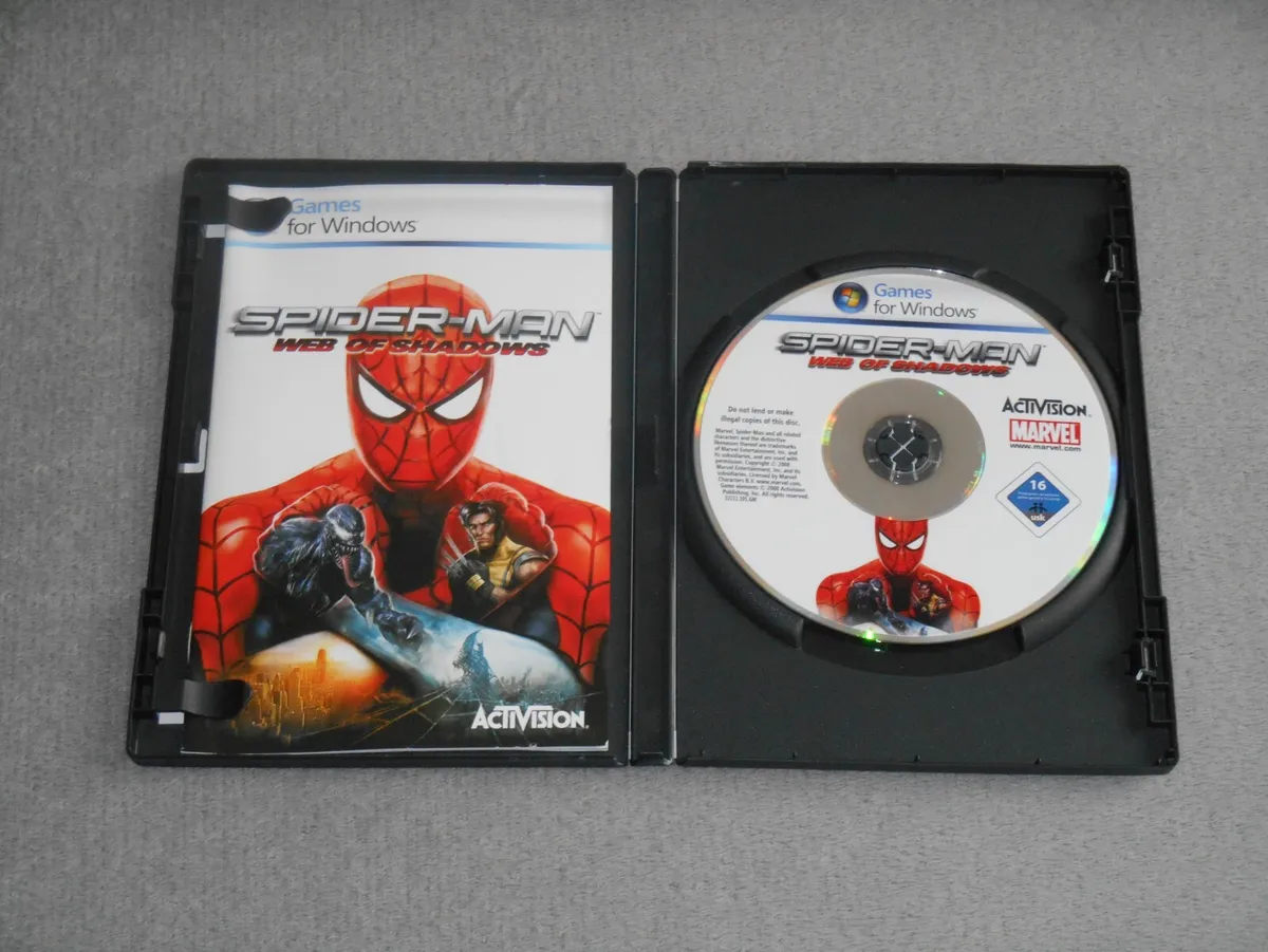 Spider-man Spiderman Web of Shadows Region FREE, PC Game RARE DEUTCH German