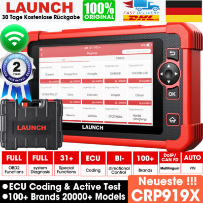 Launch X431 CRP919X PRO Profi OBD2 Diagnosegerät Scanner ALLE System ECU Coding