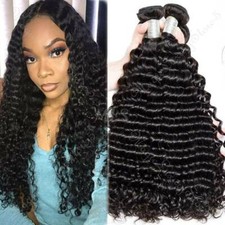 Kinky Curly Thick INDIAN Virgin Weave Weft Human Hair Extensions 3Bundles 300g