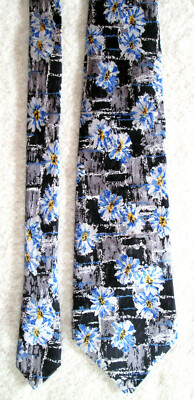 Cravate TRUSSARDI 100% Soie - Vintage - Made In Italy - Occasion