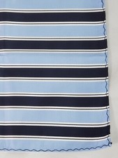 Men's Striped Pocket Square Dress Fashion Handkerchief Gray White  Blue Hanky