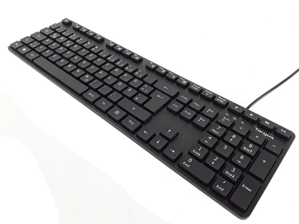Targus Kabelgebundene Tastiera USB Tastiera Qwertz AKB600 Windows Mac Nero - Immagine 3 di 4