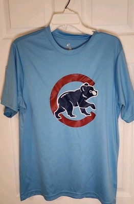 Champro Chicago Cubs Performance Shirt Size Large Light Blue - L 