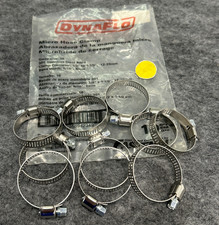 DYNAFLO STAINLESS STEEL HOSE CLAMP TRADE SIZE 16  DIA  1/2" - 1-1/2"  LOT OF 10