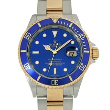 Rolex ROLEX Submariner Date 16613 Blue Case Size 40 x 40 mm Men's Used Watch #611823