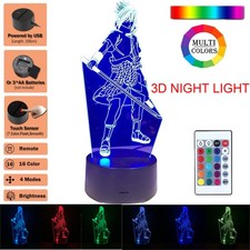 3D LED Touch Nachtlicht 16 Farben Mit Fernbedienung Tischlampe Kinder Geschenk