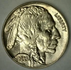 1935 Buffalo Indian Head Nickel 5c US Coin Uncirculated United States Type Coin