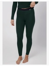 Leggings térmicos de lana merino DANISH ENDURANCE de 180 g/m2 para mujer verde oscuro XS 