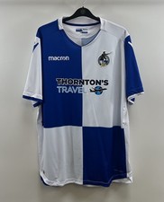 Bristol Rovers Home Football Shirt 2017/18 Adults 5XL Macron G172