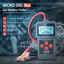 12VDigital Car Battery Tester Micro200Pro EFB AGM Gel Lead Acid Battery Cranking