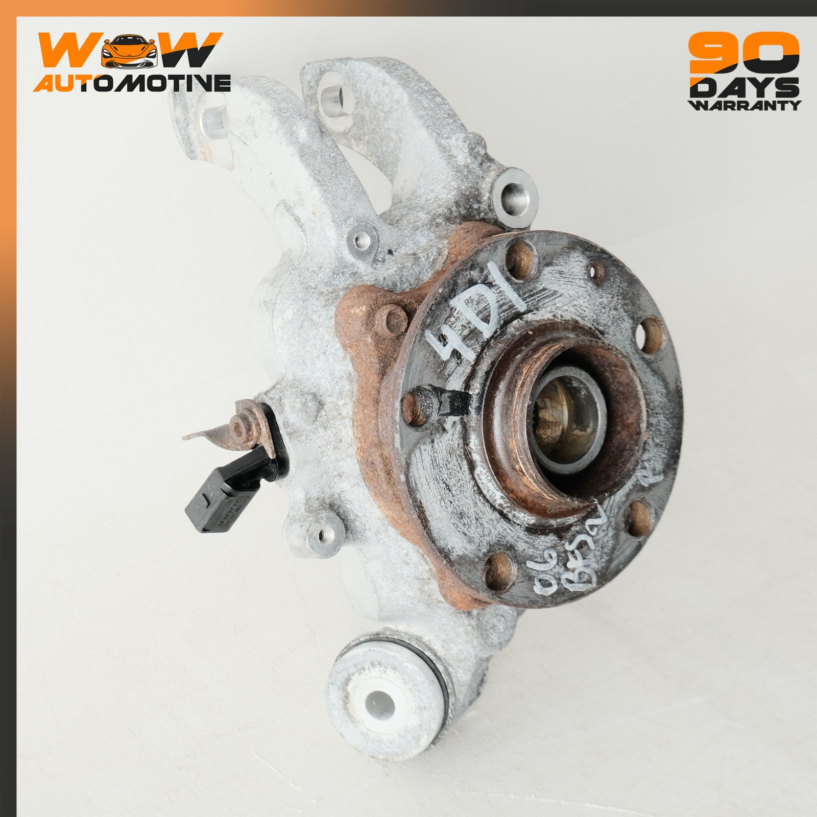 04-13 BENTLEY CONTINENTAL FLYING SPUR REAR LEFT STEERING KNUCKLE HUB OEM
