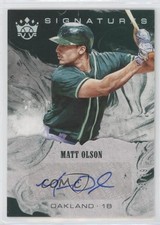 2018 Panini Diamond Kings DK Signatures Holo Silver /99 Matt Olson Auto o7m
