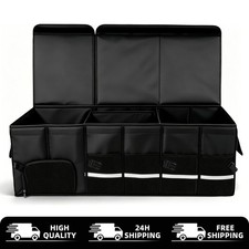 Car Trunk Organizer Foldable Cargo Storage Box Pu Leather For Mazda Cx-5 Suv 