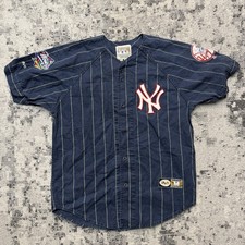 Vintage Yankees Mens Baseball Jersey Cooperstown Mirage 1998 World Series Medium