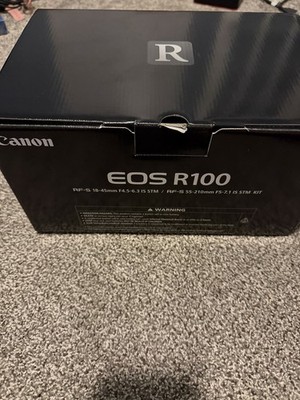 Canon EOS R100 24.1MP Mirrorless Camera - Black (Kit with RF-S 18-45mm and RF-S