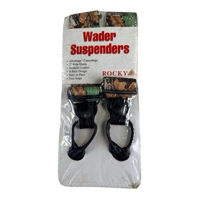 ROCKY Shoes and Boots Wader Suspenders 2  Wide Synthetic Leather H-Back NEW