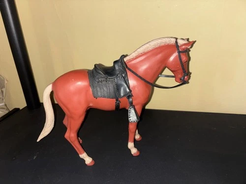 Vintage Marx Johnny West BOTW Pancho pony figure with black accs.