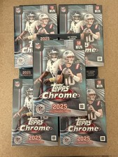 Topps Chrome Football 2025 Hanger Box (Lot of 5) - READY TO SHIP!!