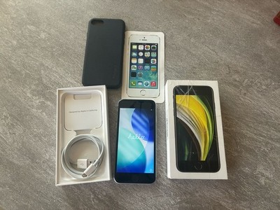 iPhone SE 2nd gen White unlocked 64gb W Box  84% Battery Health A Gr