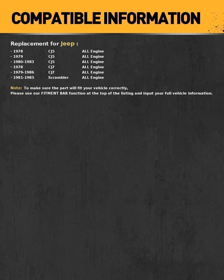 M39366 Brake Master Cylinder for Jeep CJ5 78-1983 CJ7 78-86 Scrambler - Image 2 of 4