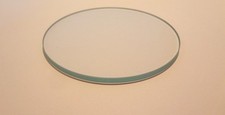 CLEAR GLASS MICROSCOPE STAGE PLATE 100MM DIAM X 4MM THICK  NEW 