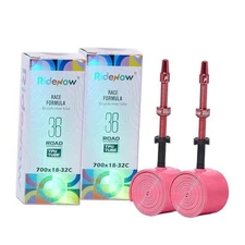 2 Pack Ridenow TPU Inner Tube 700C x 18-32C Lightweight for Road Bike 65mm 