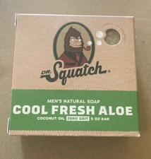 Dr. Squatch Cool Fresh Aloe Natural Bar Soap Zero Grit - 5 Oz (2)