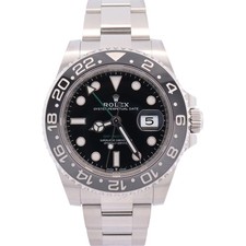 Rolex GMT-Master II 40mm Black Dial Watch Ref# 126710GRNR