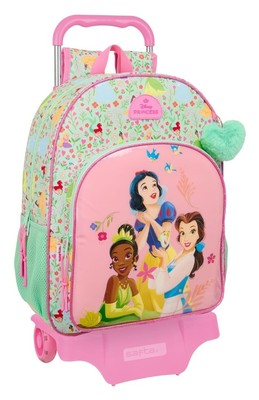 PRINCESAS DISNEY BLOOM   Large School Backpack with Trolley, Children's Backpack