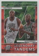 2021-22 Contenders Optic Red Cracked Ice Prizm Paul Pierce Kevin Garnett HOF s3g