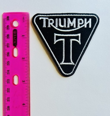 Triumph Motorcycle Embroidered Iron On Patch Biker MC Cafe Racer English Moto