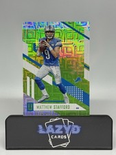 2017 Panini Unparalleled Matthew Stafford Lime Green Escher Squares #127 Lions