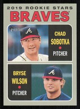 2019 Topps Heritage #172 Chad Sobotka RC/Bryse Wilson RC