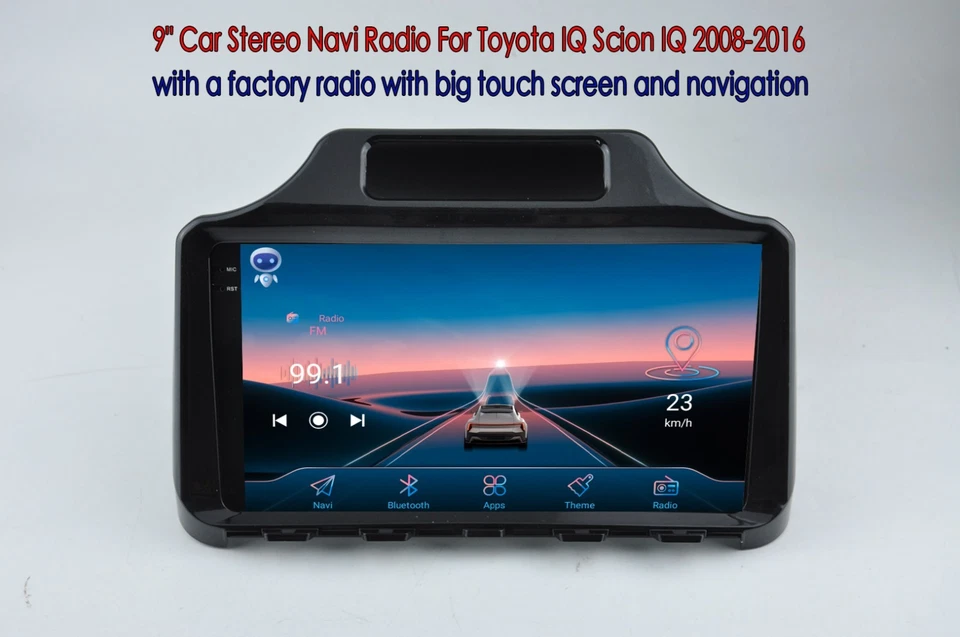 Car Radio Sat Nav Player Stereo For Toyota IQ Scion IQ 2008-2016 Carplay Camera - Image 4 of 4