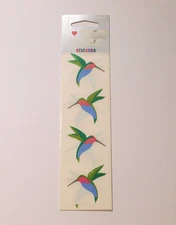 Mrs. Grossman's Stickers Lot of 2 Strips New in Package ~Opal Hummingbirds~HTF
