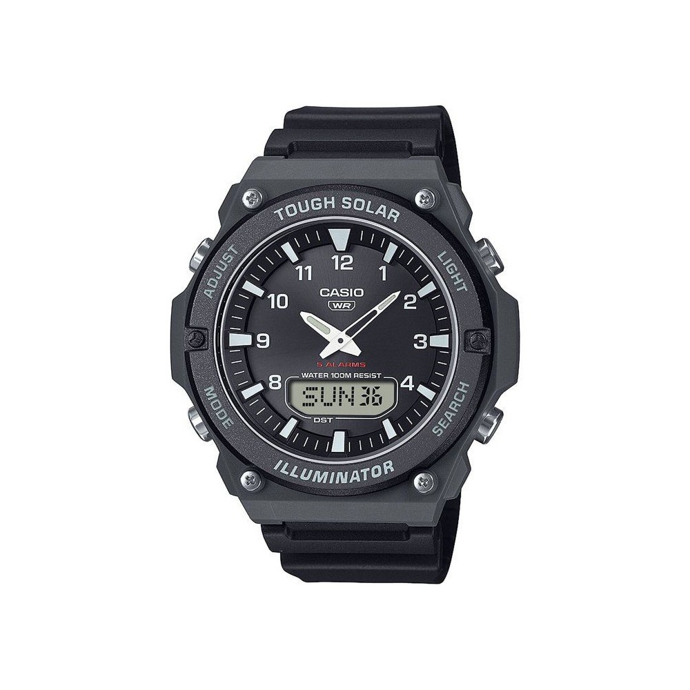 Montre Casio AQ-S820W noire homme robuste et lisible pour le travail
