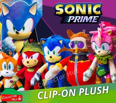 Sonic Prime Clip On Plüsch 15 cm Schlüsselanhänger LIZENZIERT CHARAKTER AUSWÄHLEN