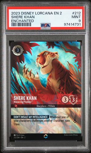 Shere Khan - Menacing Predator graded PSA 9 for sale on eBay
