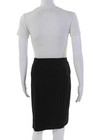 Escada Womens Hook Closure Lined Tie Waist Mini Pinstriped Skirt Black Size 42 — photo 3