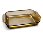 Vintage Pyrex 232-R Amber Glass Casserole Dish 2 Qt Baking Pan