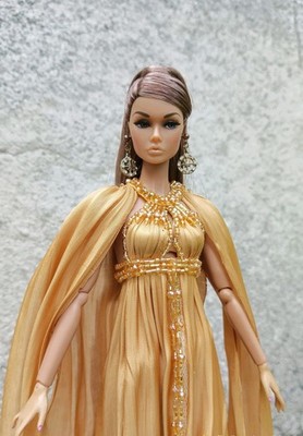 Cleopatra Gold Shimmer Dress, Exclusive Handmade, Fits Barbie FR Poppy  Parker NF | eBay