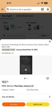 Intrasonic Technology IST Retro Intercom Door Station, Black Retro-DB 