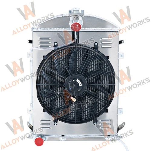 4 Row Radiator Shroud 16" Fan For 1930 1931 Ford Model AA Double A Heavy Duty - Picture 4 of 15