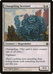 Changeling Sentinel #6 Morningtide Magic: The Gathering Common