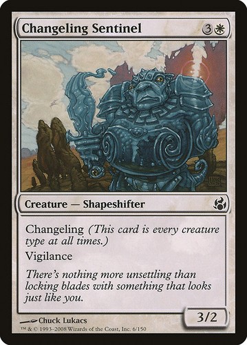 Changeling Sentinel #6 Morningtide Magic: The Gathering Common