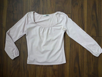 * FLASHLIGHTS * DAMEN BASIC SHIRT - LONGSLEEVE - ZART ROSA - GR. 36 S - LANGARM