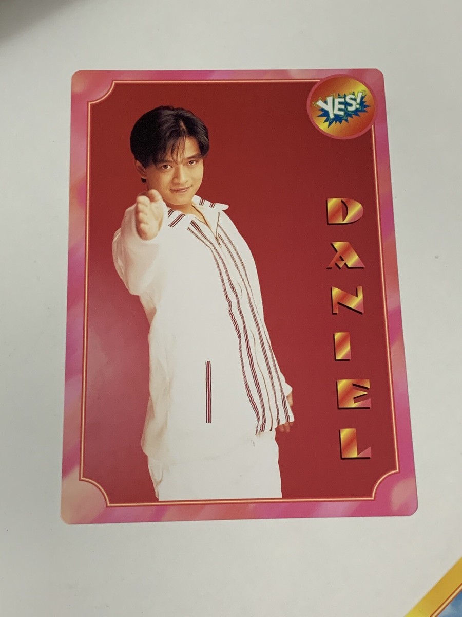 4) Daniel Chan XL Yes Cards Collectible Photo Hong Kong 1990s