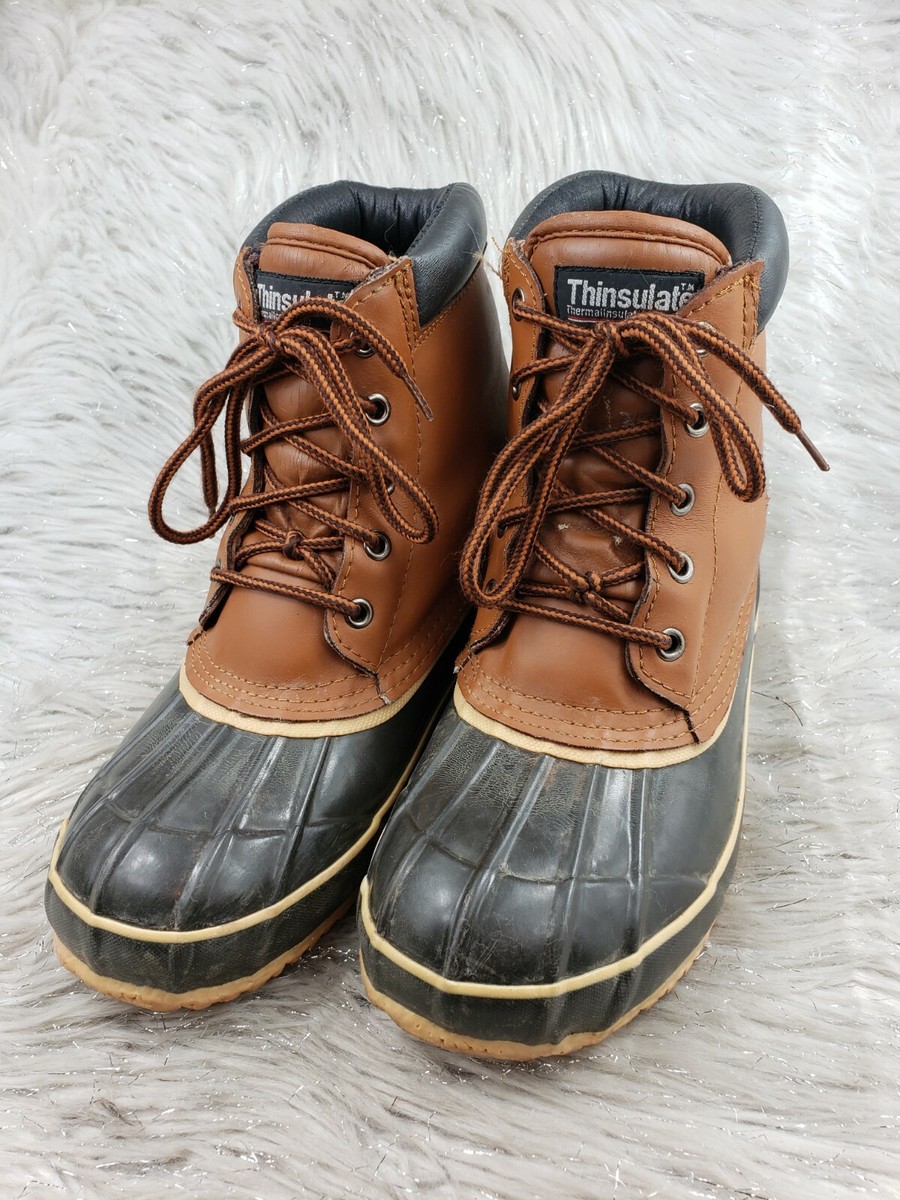 NORTHWEST TERRITORY Thinsulate Brown Leather Duck Boots  display picture 2