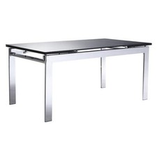 John Lewis Frost Glass Extending 4-8 Seater Dining Table (1733)